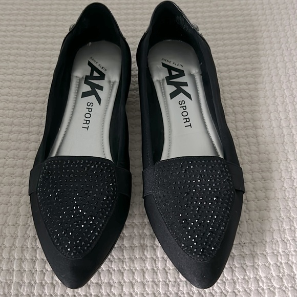 Anne Klein Sport Shoes - Ann Klein shoes with beaded motif at vamp and patent leather accents at heel.